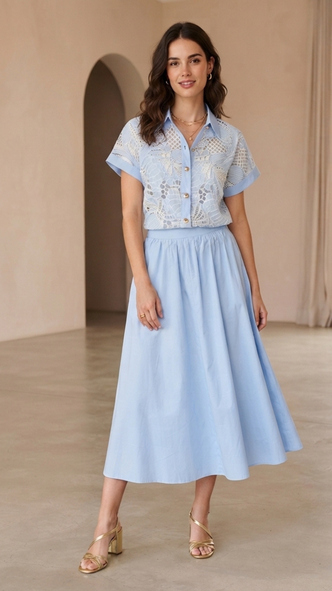 SET DE FALDA LARGA